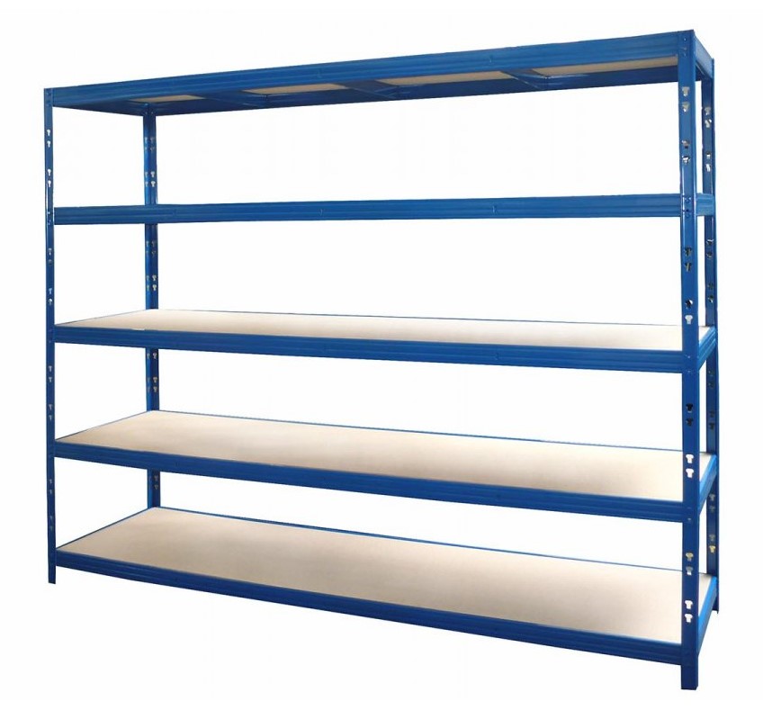 Vysokozátěžový 5-ti policový regál lakovaný 180x120x60 350kg na polici,Barva-MODRÁ