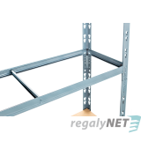 Lehký regál 5-ti policový lakovaný 180x90x40 155kg,tm.šedá