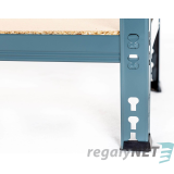 Lehký regál 5-ti policový lakovaný 180x90x40 155kg,tm.šedá
