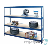 Zátěžový regál 4 - policový lakovaný 180x120x60 400Kg/police,černá