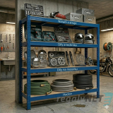 Nekonečný průmyslový regál 4 - policový 200x140x60  800Kg/police