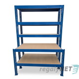 Profi stanice 5 - polic 220/100x160x80/40 800kg/police,modrá